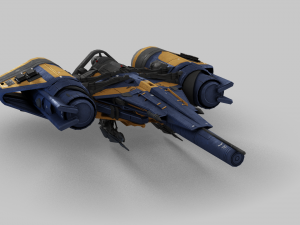 Arcadia Class JumpShip - Destiny 2 3D Model