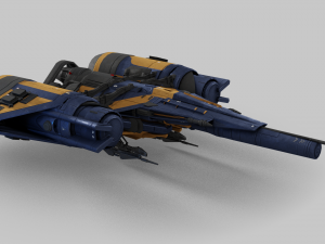 Arcadia Class JumpShip - Destiny 2 3D Model