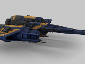 Arcadia Class JumpShip - Destiny 2 3D Model