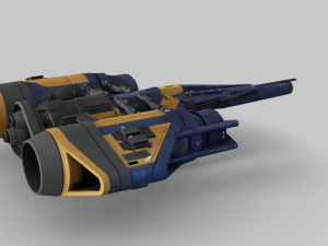 Arcadia Class JumpShip - Destiny 2 3D Model