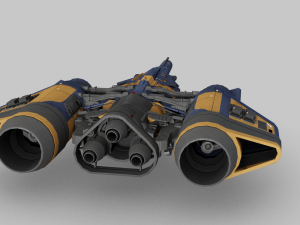 Arcadia Class JumpShip - Destiny 2 3D Model