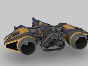 Arcadia Class JumpShip - Destiny 2 3D Model