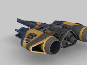 Arcadia Class JumpShip - Destiny 2 3D Model