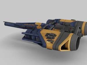 Arcadia Class JumpShip - Destiny 2 3D Model
