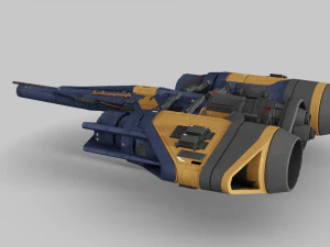 Arcadia Class JumpShip - Destiny 2 3D Model