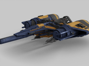Arcadia Class JumpShip - Destiny 2 3D Model