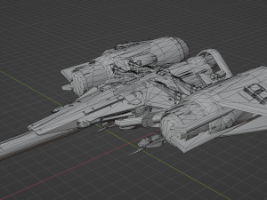 Arcadia Class JumpShip - Destiny 2 3D Model