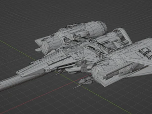 Arcadia Class JumpShip - Destiny 2 3D Model