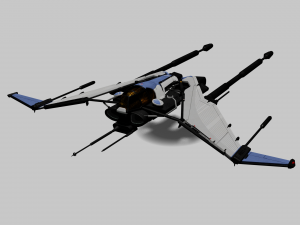 Bayles Aerodyne Ship - Destiny 2 3D Model
