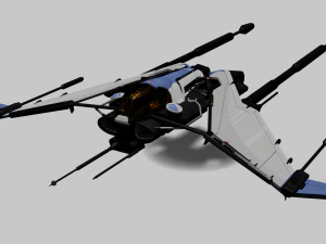 Bayles Aerodyne Ship - Destiny 2 3D Model