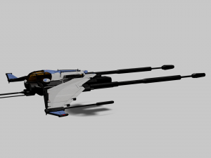Bayles Aerodyne Ship - Destiny 2 3D Модель