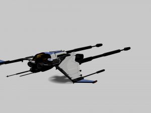 Bayles Aerodyne Ship - Destiny 2 3D Модель