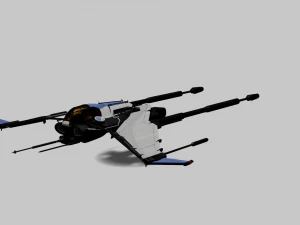 Bayles Aerodyne Ship - Destiny 2 3D Model