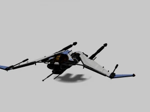 Bayles Aerodyne Ship - Destiny 2 3D Model