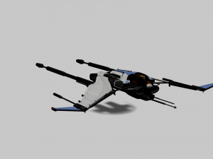 Bayles Aerodyne Ship - Destiny 2 3D Модель