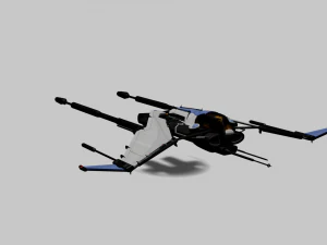 Bayles Aerodyne Ship - Destiny 2 3D Model