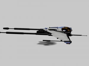 Bayles Aerodyne Ship - Destiny 2 3D Модель
