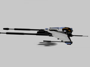 Bayles Aerodyne Ship - Destiny 2 3D Model