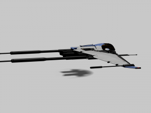 Bayles Aerodyne Ship - Destiny 2 3D Модель
