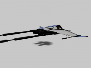 Bayles Aerodyne Ship - Destiny 2 3D Модель