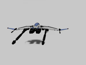 Bayles Aerodyne Ship - Destiny 2 3D Model