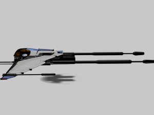Bayles Aerodyne Ship - Destiny 2 3D Модель