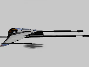 Bayles Aerodyne Ship - Destiny 2 3D Model
