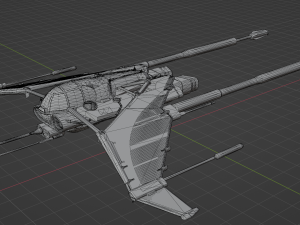 Bayles Aerodyne Ship - Destiny 2 3D Модель