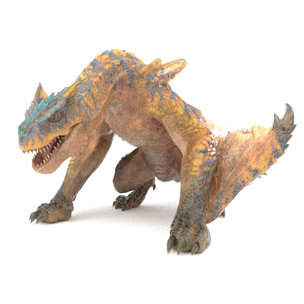 Tigrex - Monster Hunter World 3D Model .c4d .max .obj .3ds .fbx .stl .blend