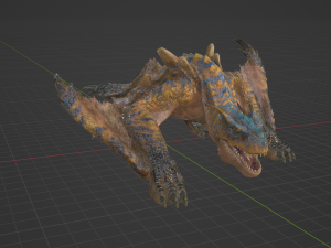 Tigrex - Monster Hunter World 3D Model