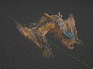 Tigrex - Monster Hunter World 3D Model