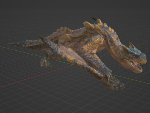 Tigrex - Monster Hunter World 3D Model