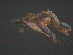 Tigrex - Monster Hunter World 3D Model