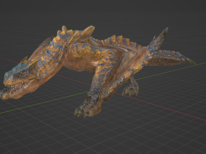 Tigrex - Monster Hunter World 3D Model