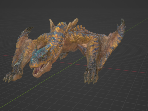 Tigrex - Monster Hunter World 3D Model