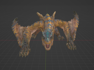 Tigrex - Monster Hunter World 3D Model