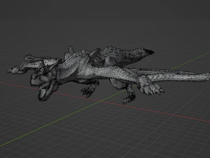 Tigrex - Monster Hunter World 3D Model