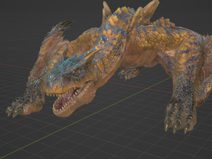 Tigrex - Monster Hunter World 3D Model