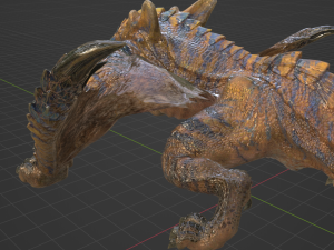 Tigrex - Monster Hunter World 3D Model