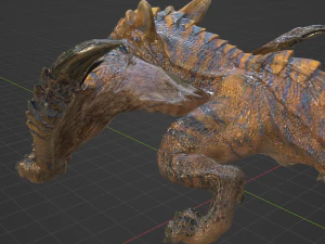 Tigrex - Monster Hunter World 3D Model