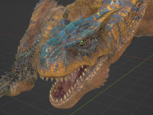 Tigrex - Monster Hunter World 3D Model