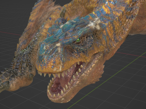 Tigrex - Monster Hunter World 3D Model