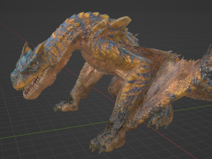 Tigrex - Monster Hunter World 3D Model
