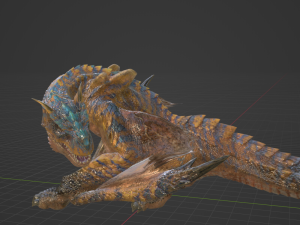 Tigrex - Monster Hunter World 3D Model