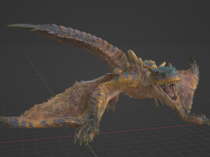 Tigrex - Monster Hunter World 3D Model