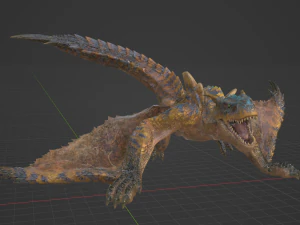 Tigrex - Monster Hunter World 3D Model