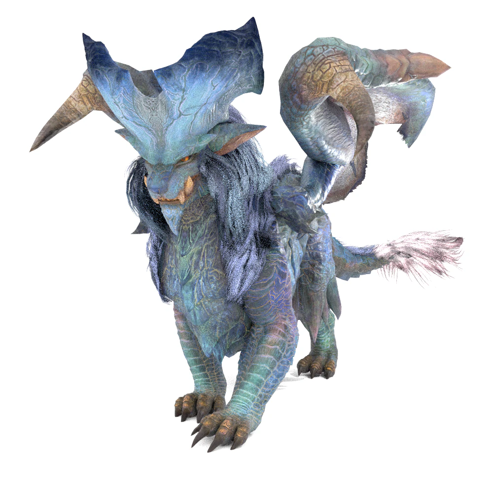 Lunastra - Monster Hunter World 3D Model .c4d .max .obj .3ds .fbx .stl .blend
