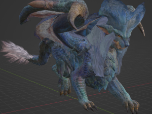 Lunastra - Monster Hunter World 3Dモデル