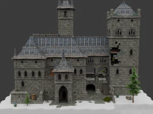 Haunted Overlook Castle – Fortnite 3D Modell