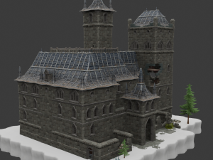 Haunted Overlook Castle - Fortnite 3D Модель